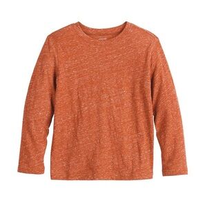 NWT Boys Jumping Beans Long Sleeve Tee in Burnt Orange